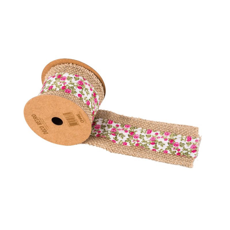 Ruban jute Shabby