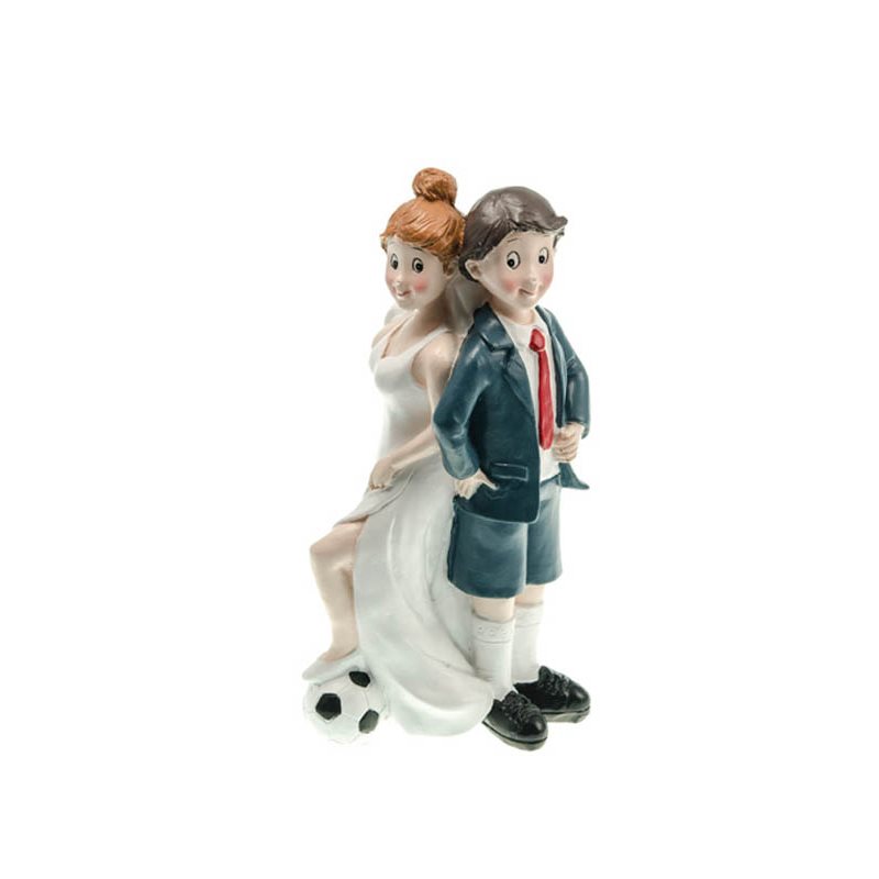 Couple mari�s football dos � dos