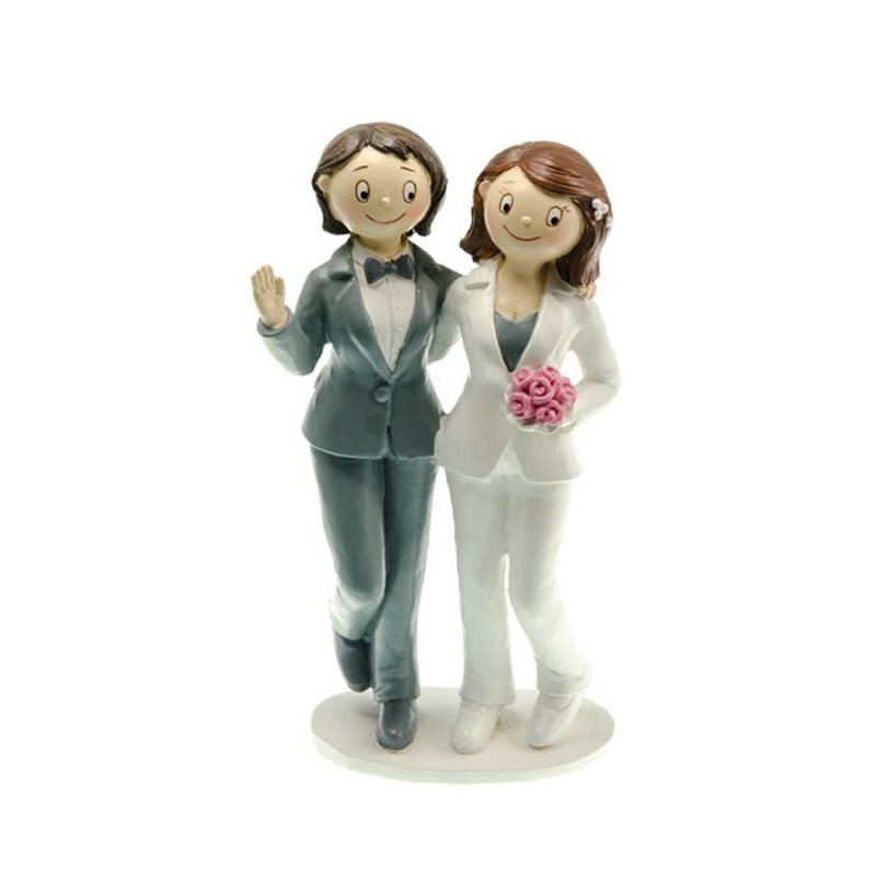 Couple de mari�es gay fille en costume