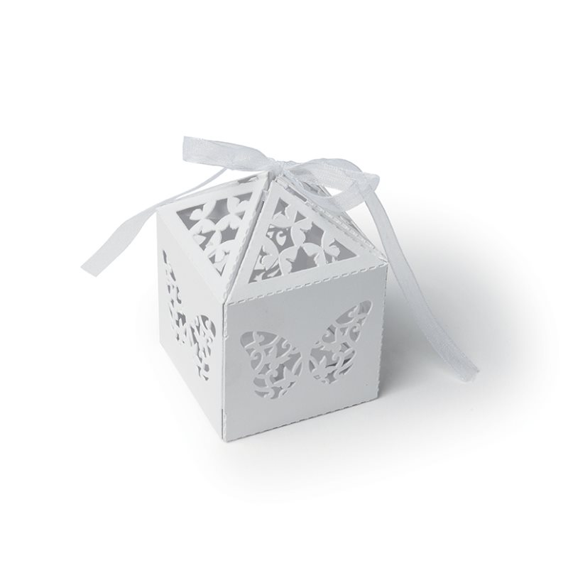 Cage a papillon mariage en papier x 20 pi�ces