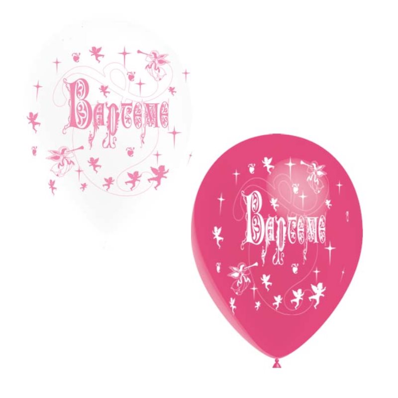 Ballon impression Bapt�me 1 face x 10