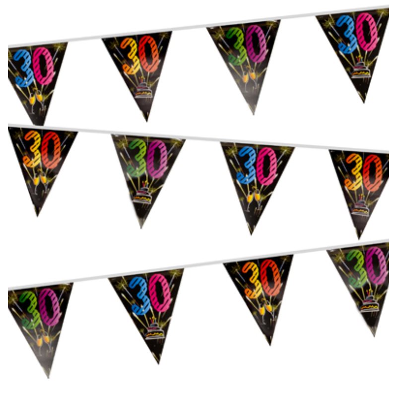 Guirlande fanions anniversaire chic
