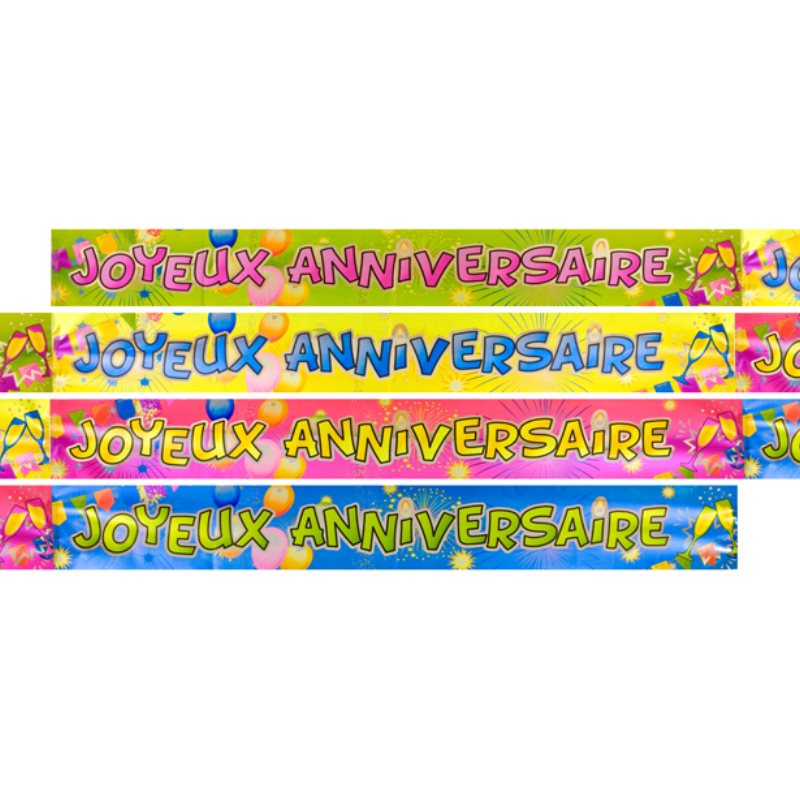 Banni�re anniversaire metallis�e POP