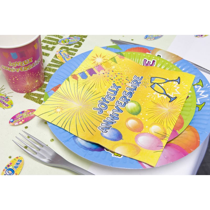 Serviette Papier Anniversaire