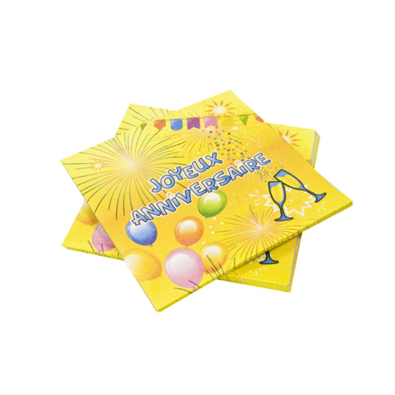 Serviette Papier Anniversaire
