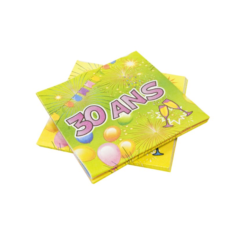 Serviette Papier Anniversaire