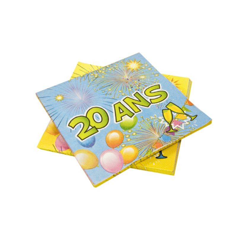 Serviette Papier Anniversaire