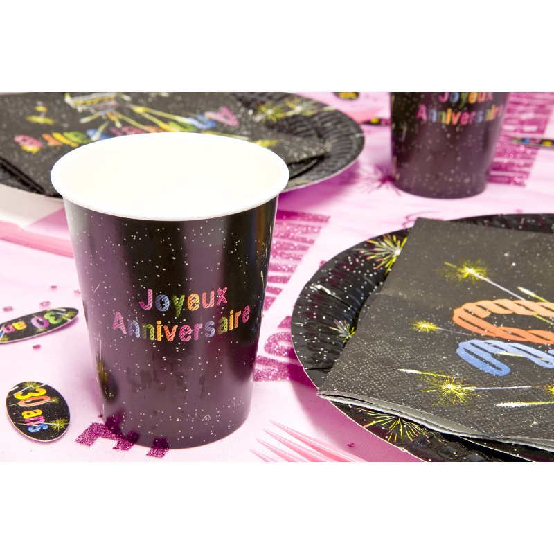 Gobelet carton Joyeux anniversaire