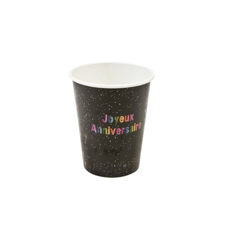 Gobelet carton Joyeux anniversaire