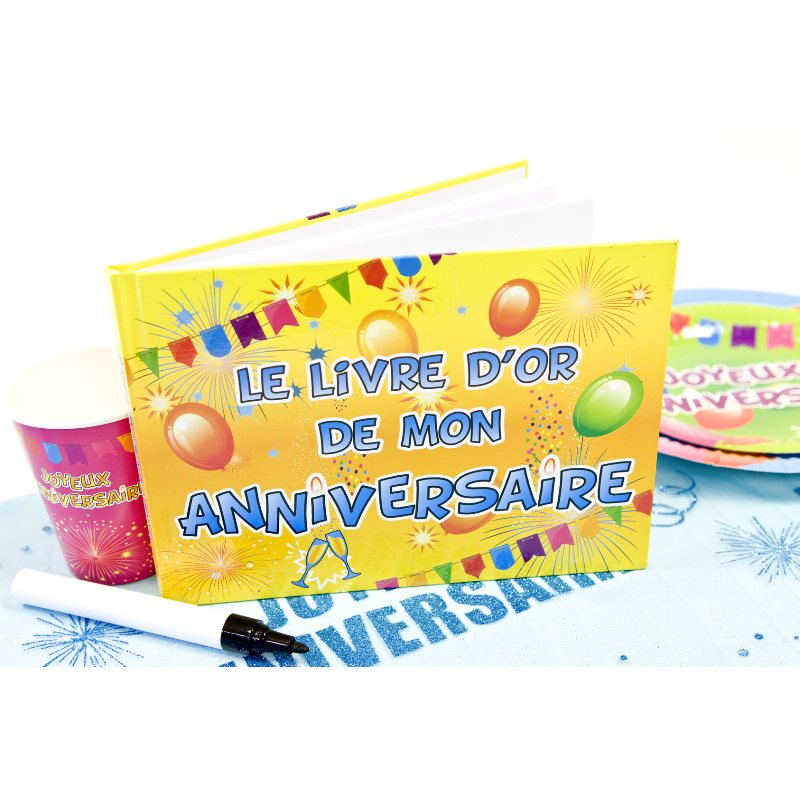 Livre d'or joyeux Anniversaire POP