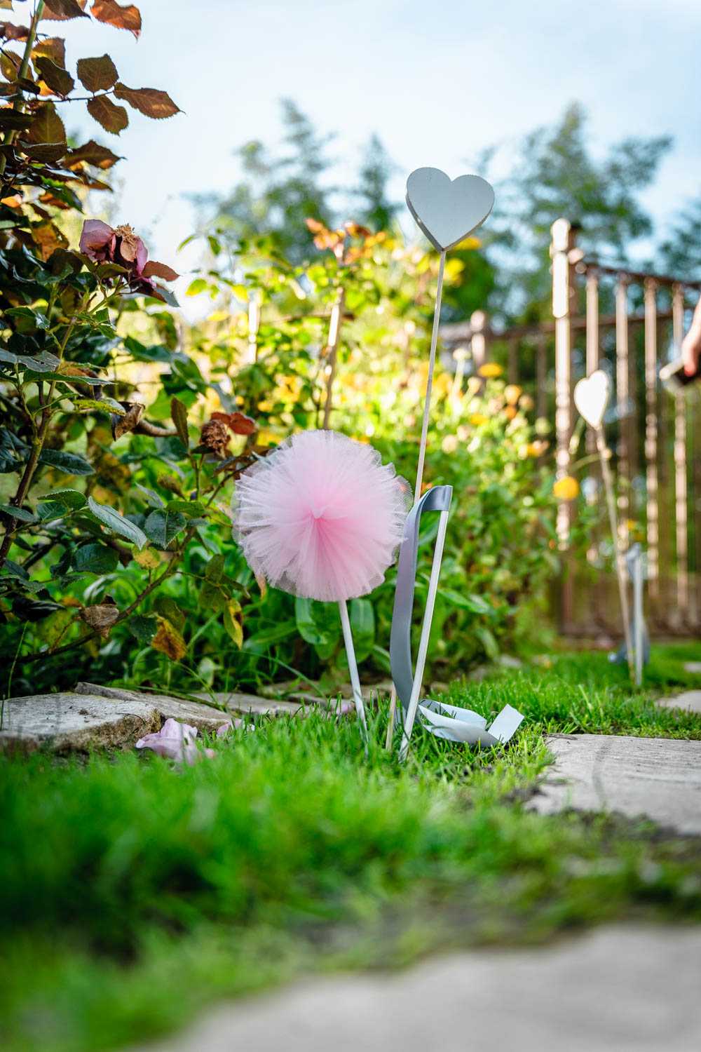 Pompon tulle sur pic