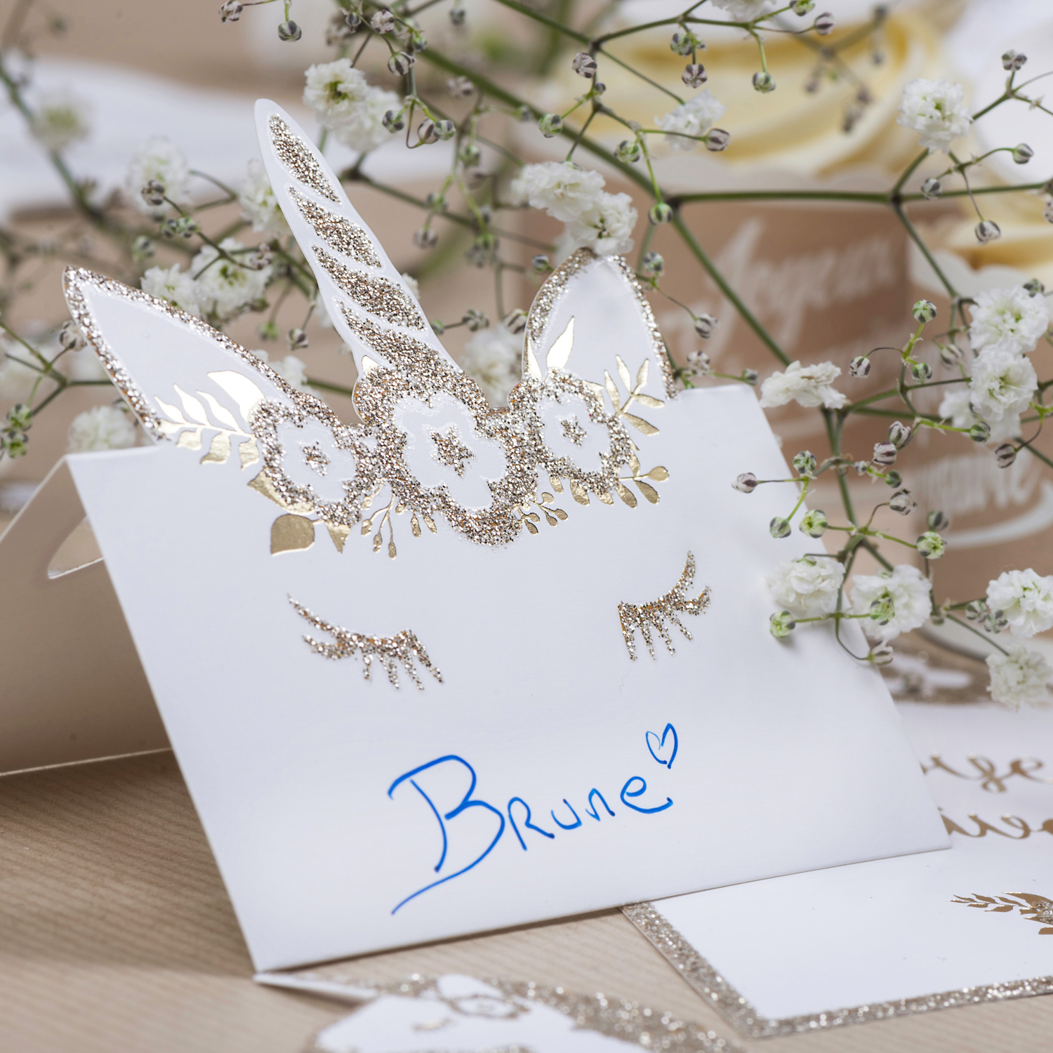 Marque-place licorne