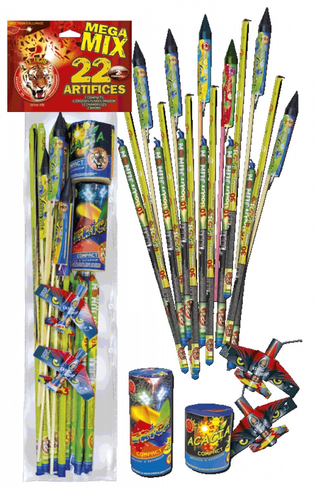 artifices MEGA MIX 22 pi�ces