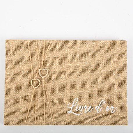 Livre d'or jute 