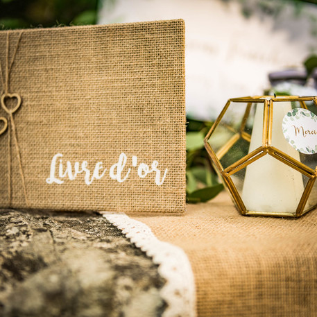 Livre d'or jute 