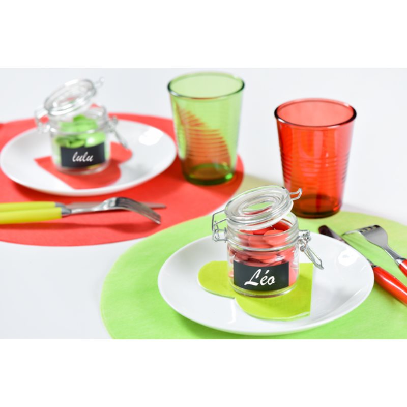 Set de table rond tissu non tiss�