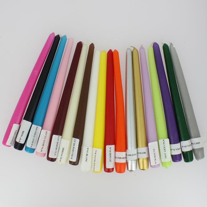 Bougies Flambeaux 25 cm par 12