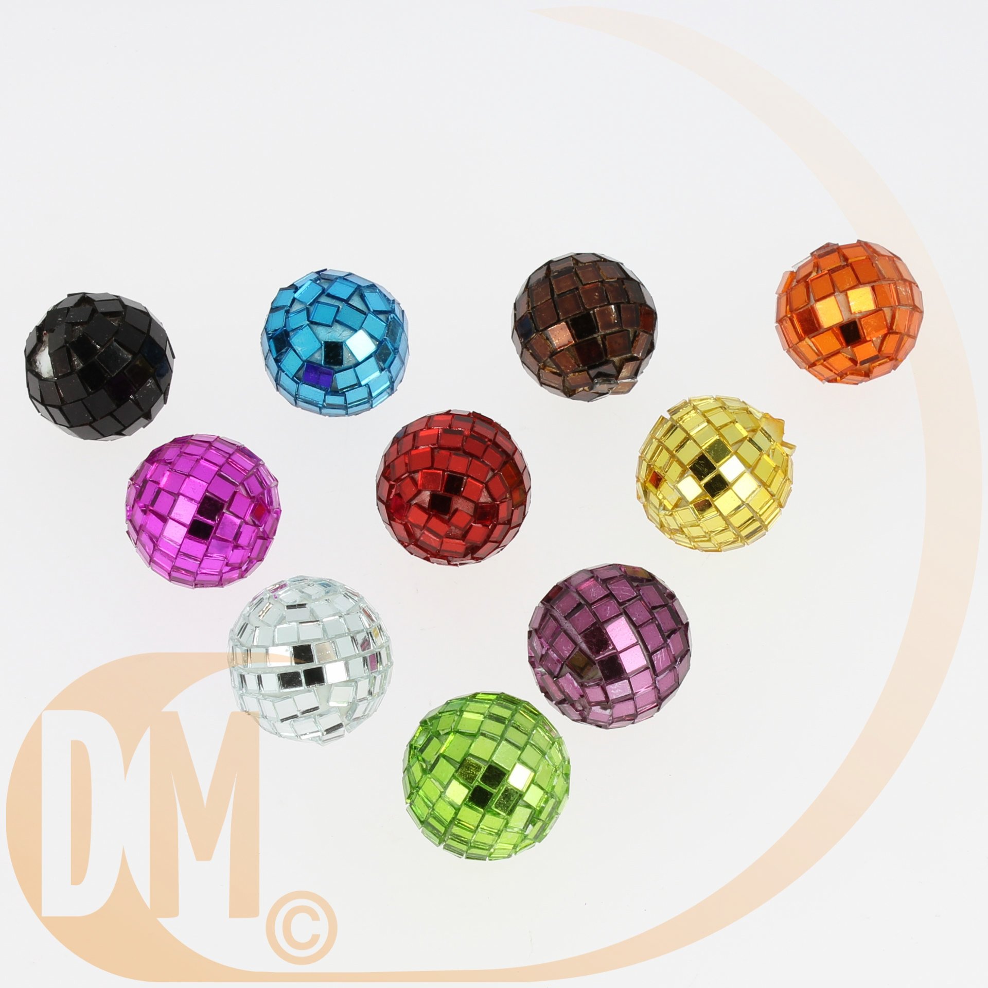 Sachet cavalier de 4 boules a facettes