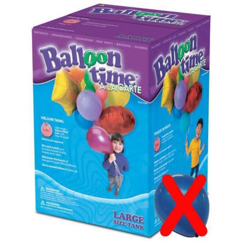 Bonbonne jetable d'Helium
