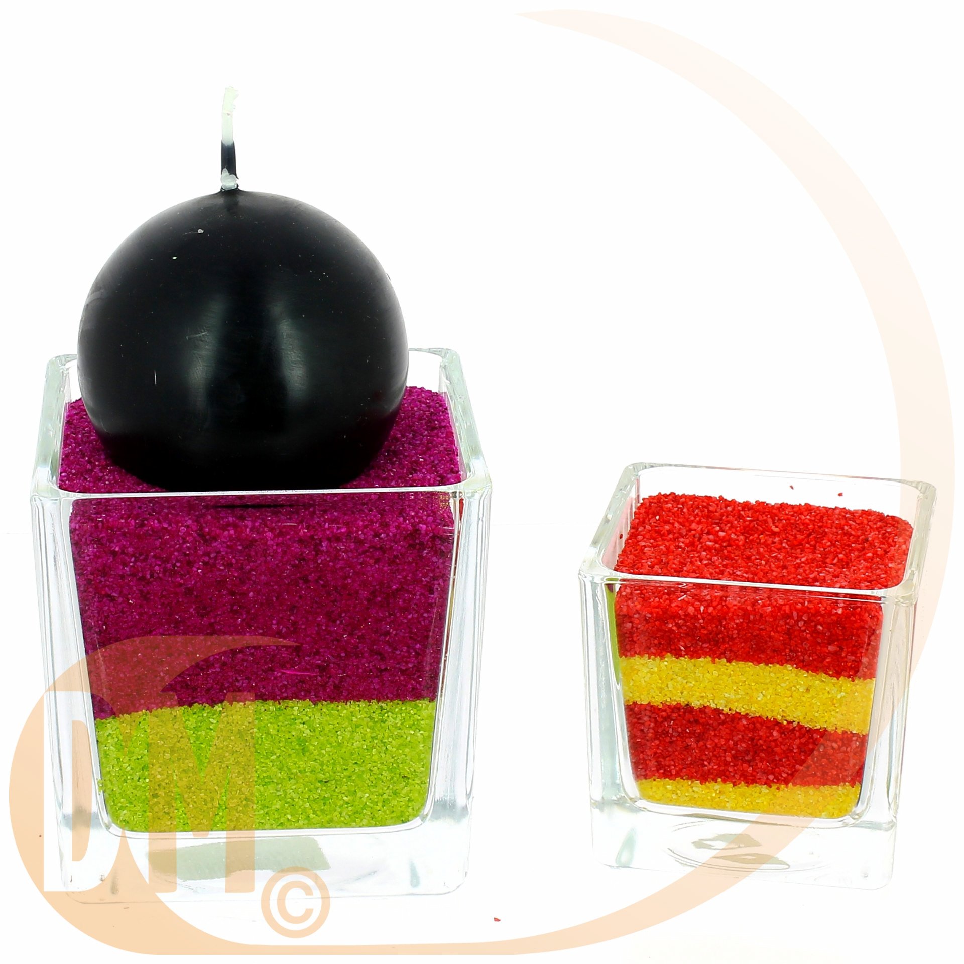 Bougeoir verre transparent 