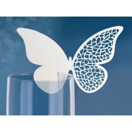 Marque place verre Papillon ajour� par 10
