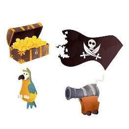 Confetti de table Pirates par 16