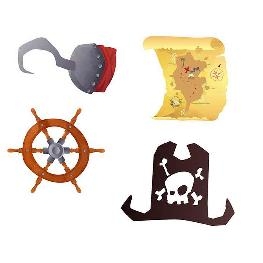 Confetti de table Motif Pirates par 16