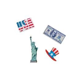 Confetti de table th�me USA par 16