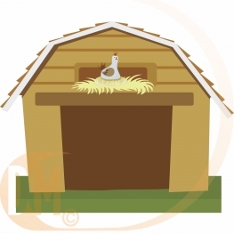 centre de table ferme 