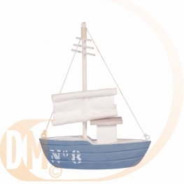 Bateau bleu blanc