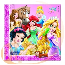 Serviette de table Princesses et Animaux