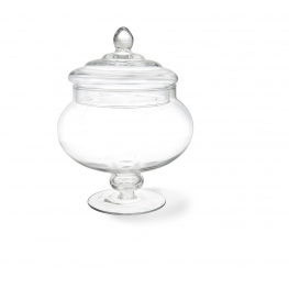 Bonbonni�re confiseur en verre sur pied