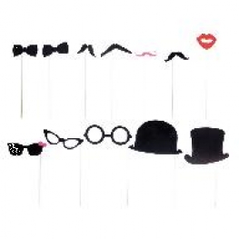 Lot de 12 accessoires pour Photo-Booth