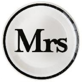 Assiette Mr & Mrs