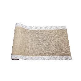 Chemin de table jute avec dentelle 