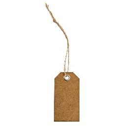 carte etiquette D�co r�tro avec oeillet et lien