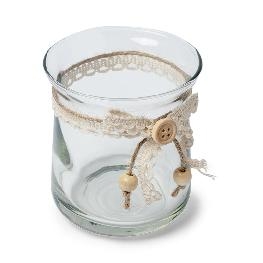 Photophore champ�tre 8.5 x 9 cm 