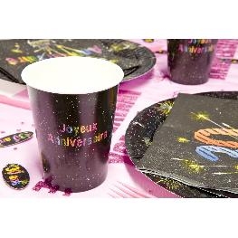 Gobelet carton Joyeux anniversaire