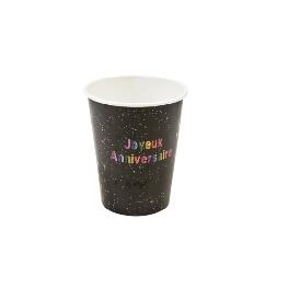 Gobelet carton Joyeux anniversaire