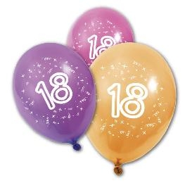 Ballon imprim� \\\' Age \\\' x 8 