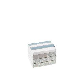 Coffre marin en bois blanchi
