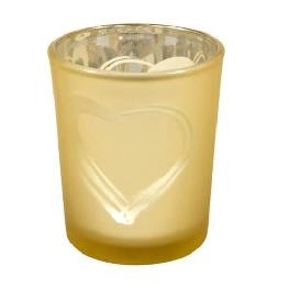 Verre photophore coeur