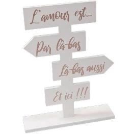 Panneau direction amour