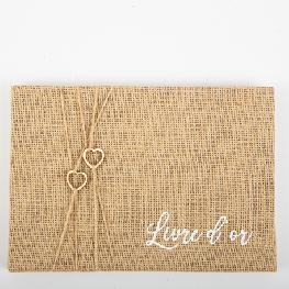Livre d\\\'or jute 