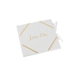 Livre d\\\'or blanc et or