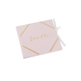 Livre d\\\'or rose poudr� et or